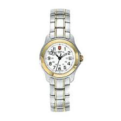 Victorinox Swiss Army 24640 Officers Ls Two Tone Ladies Bracelet Watch Hunter Watch 9946