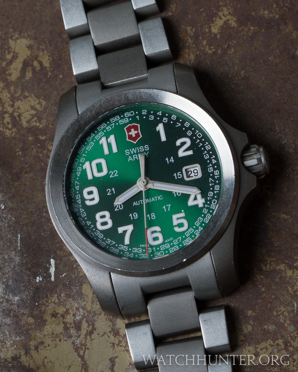 MEET THE WATCH: Victorinox Swiss Army Metallic Green & Titanium Limited ...