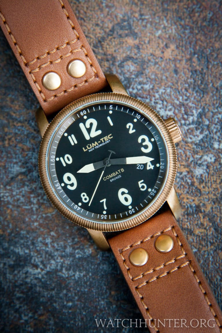 lum tec bronze watch