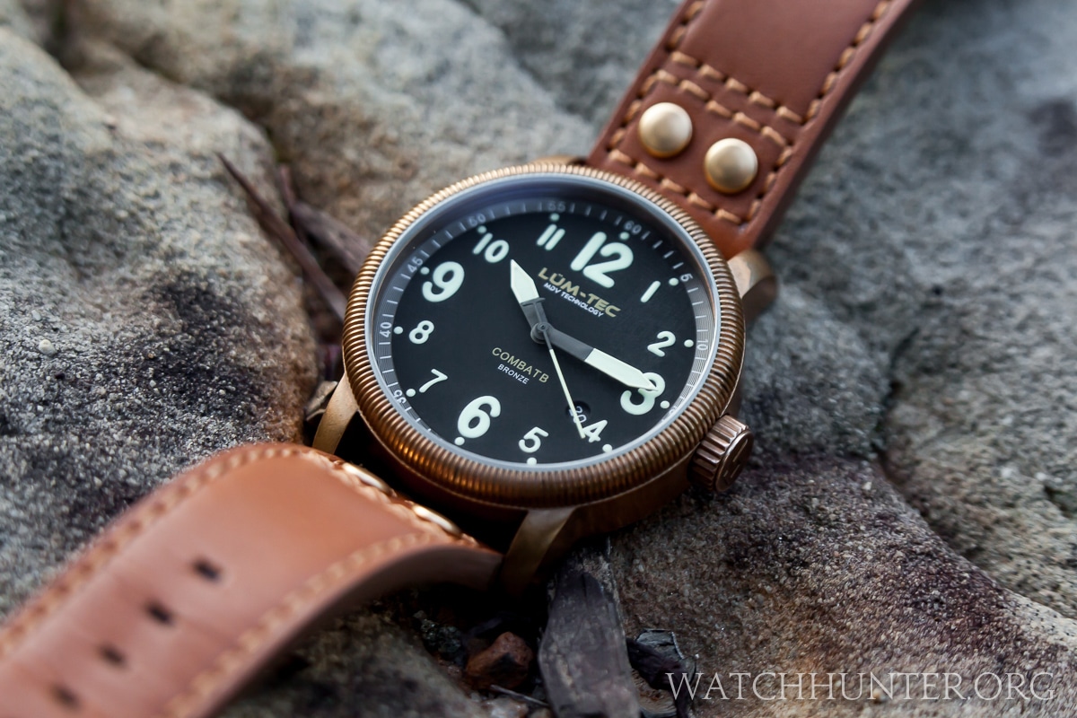 lum tec bronze watch