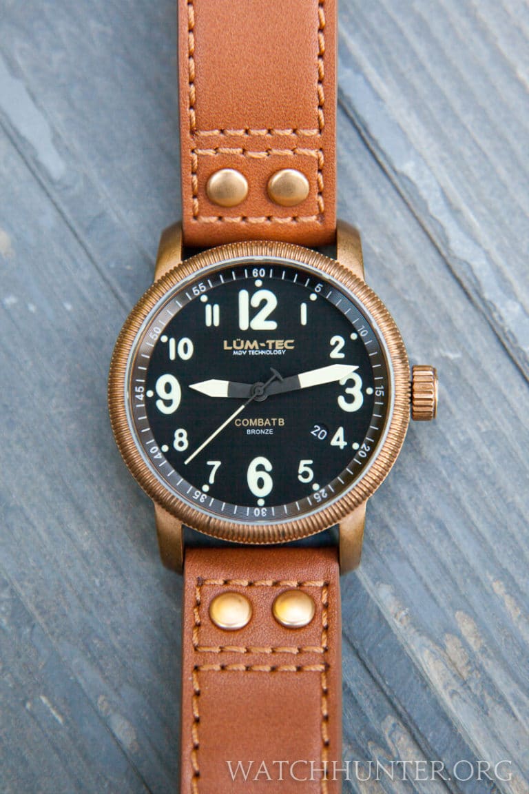 lum tec bronze watch