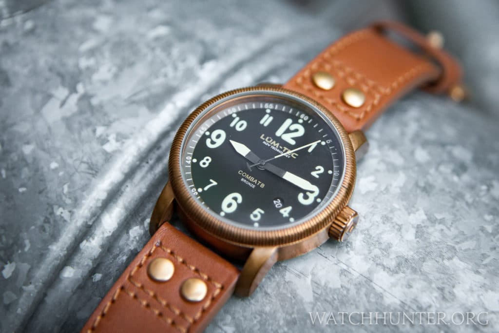 lum tec bronze watch