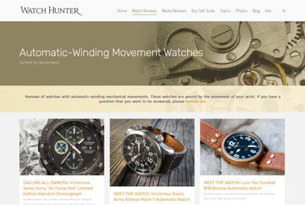 Watch Hunter Blog Gets Updated for an Improved User Experience