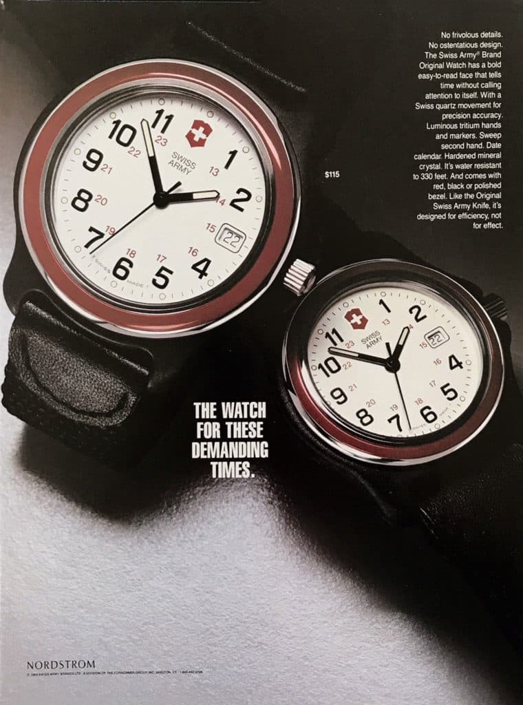 Victorinox Swiss Army Original Watch Ad - 